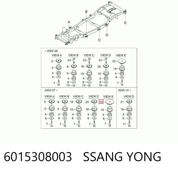  6015308003 Ssang Yong