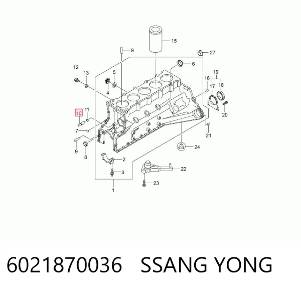  6021870036 Ssang Yong