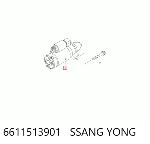 Стартер 6611513901 Ssang Yong