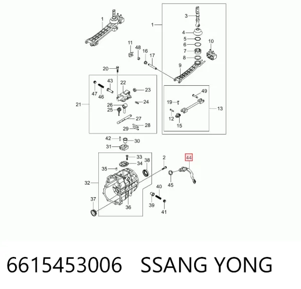 Датчик заднего хода 6615453006 Ssang Yong