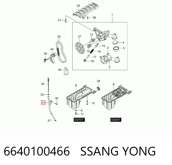 6640100466 Ssang Yong