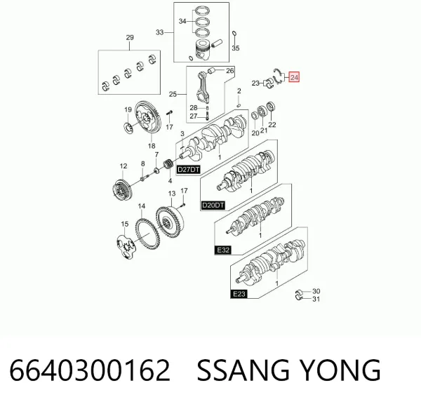  6640300162 Ssang Yong