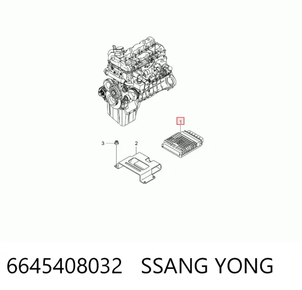 Блок управления двигателем 6645408032 Ssang Yong