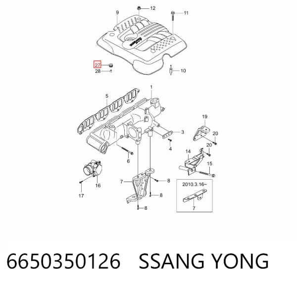  6650350126 Ssang Yong