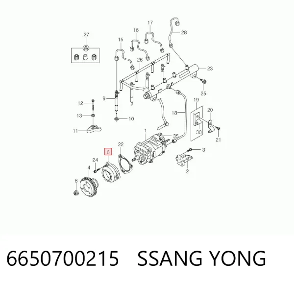  6650700215 Ssang Yong