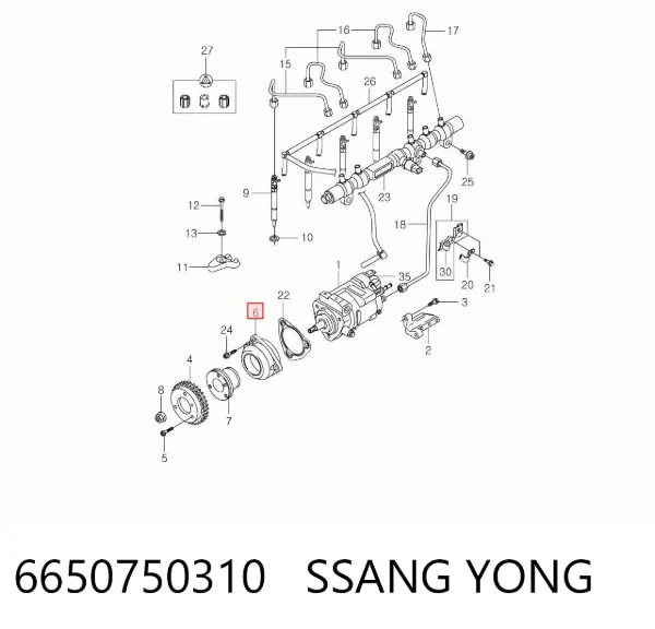  6650750310 Ssang Yong