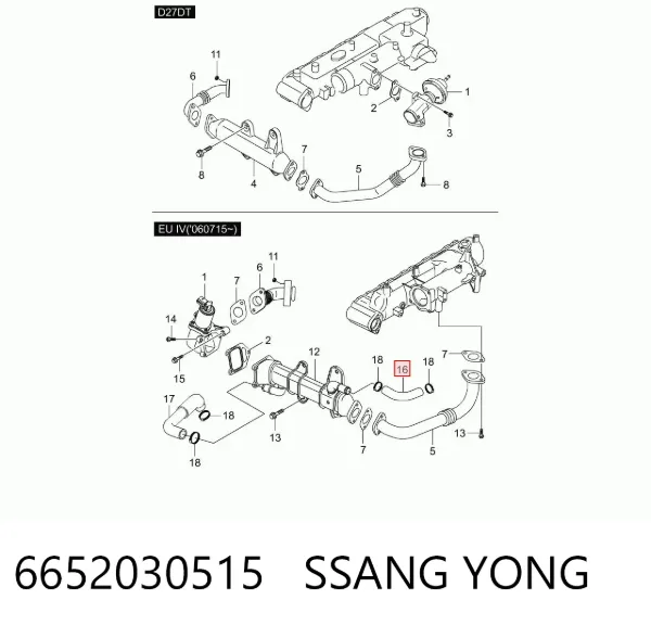  6652030515 Ssang Yong