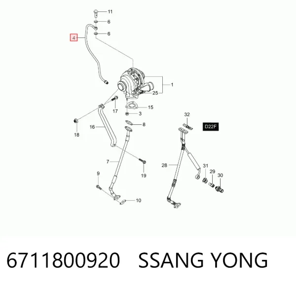  6711800920 Ssang Yong