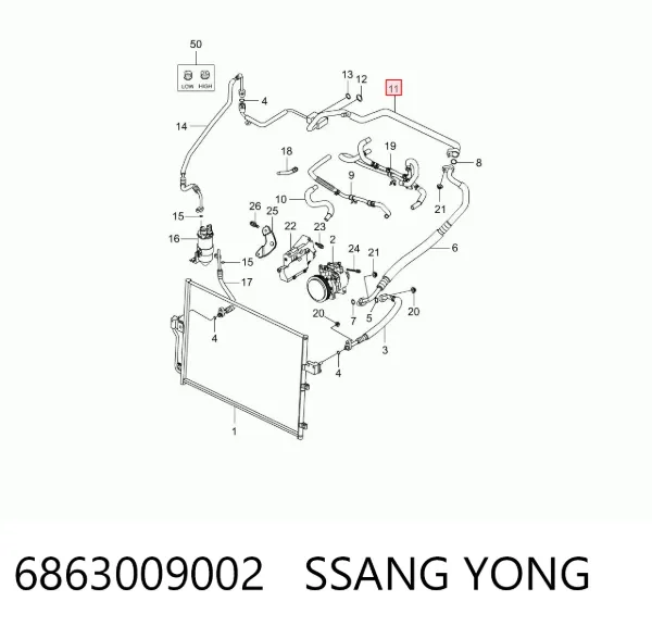  6863009002 Ssang Yong
