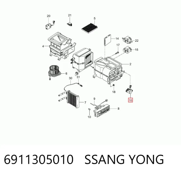  6911305010 Ssang Yong