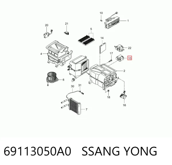  69113050A0 Ssang Yong