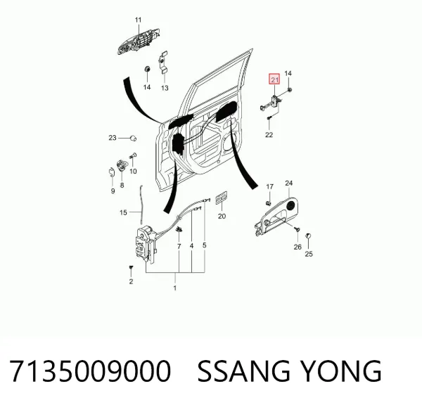  7135009000 Ssang Yong