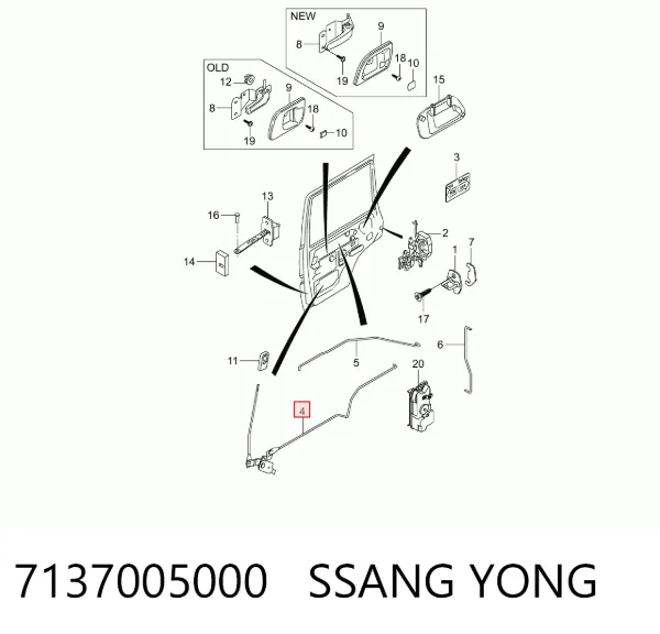  7137005000 Ssang Yong