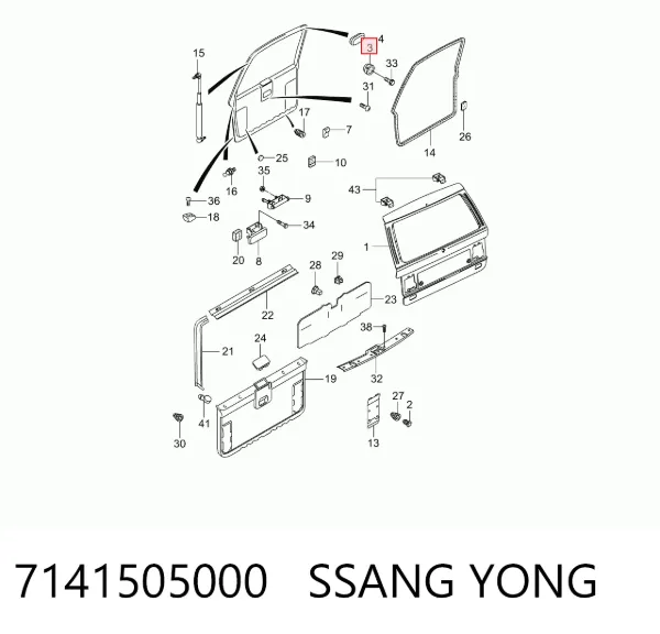  7141505000 Ssang Yong