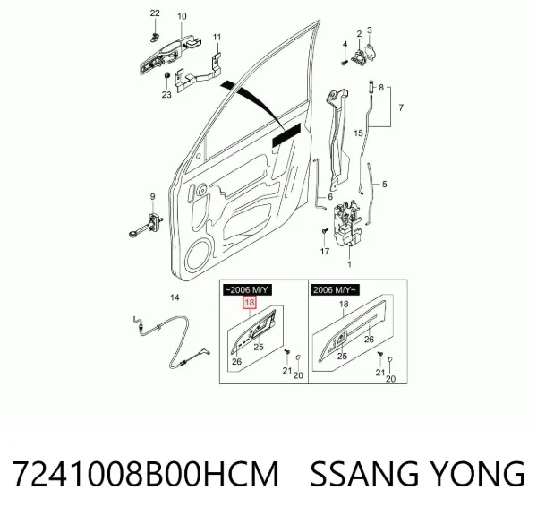  7241008B00HCM Ssang Yong