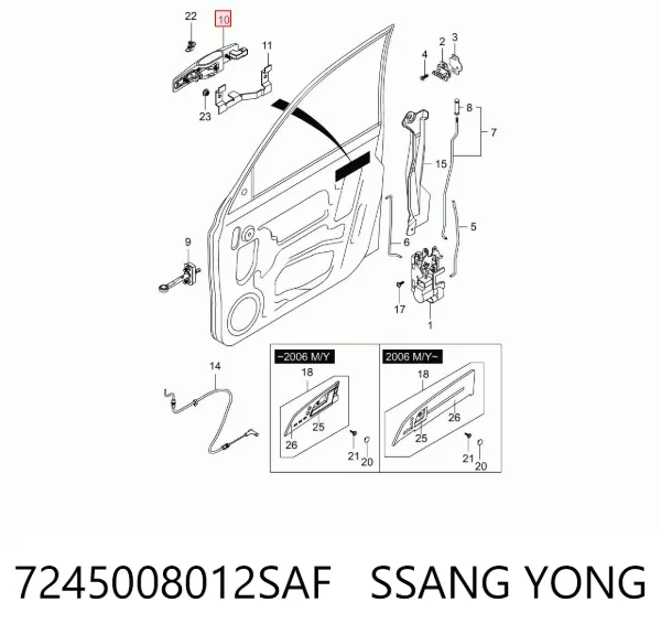  7245008012SAF Ssang Yong