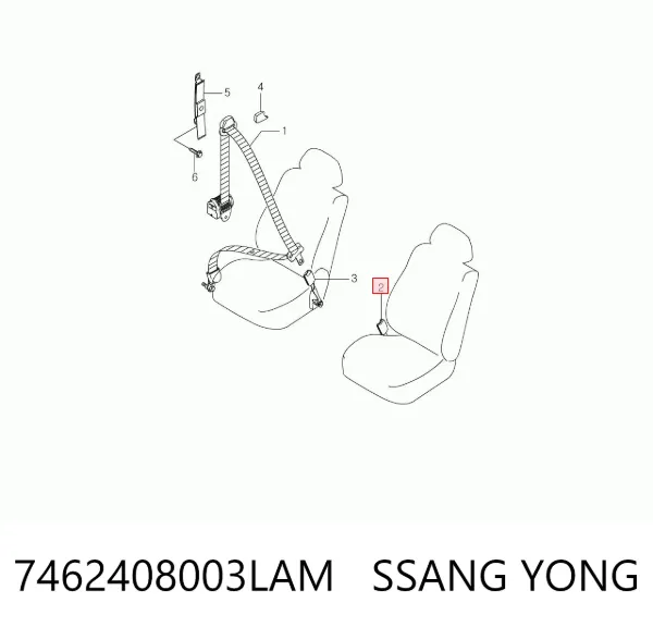  7462408003LAM Ssang Yong