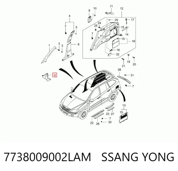  7738009002LAM Ssang Yong