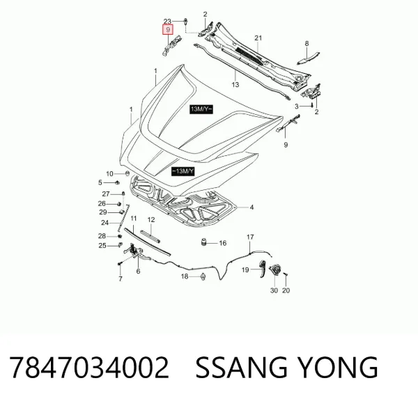  7847034002 Ssang Yong