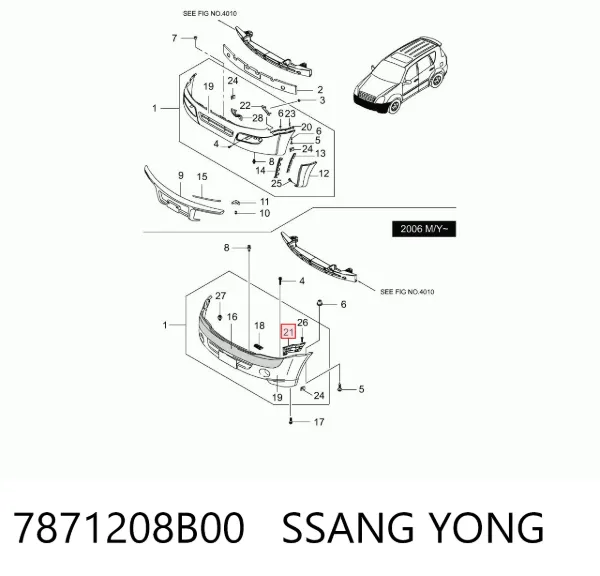  7871208B00 Ssang Yong