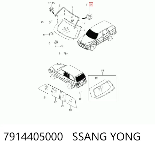  7914405000 Ssang Yong