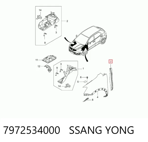  7972534000 Ssang Yong