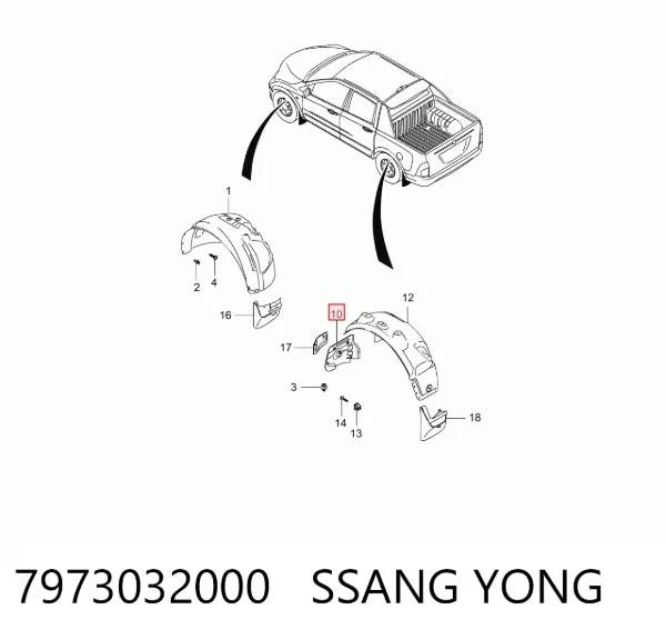  7973032000 Ssang Yong