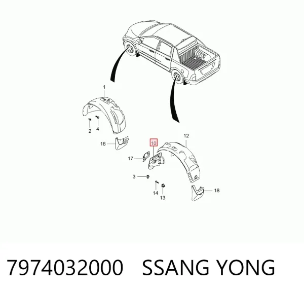  7974032000 Ssang Yong