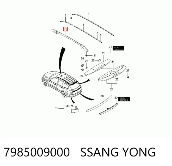  7985009000 Ssang Yong