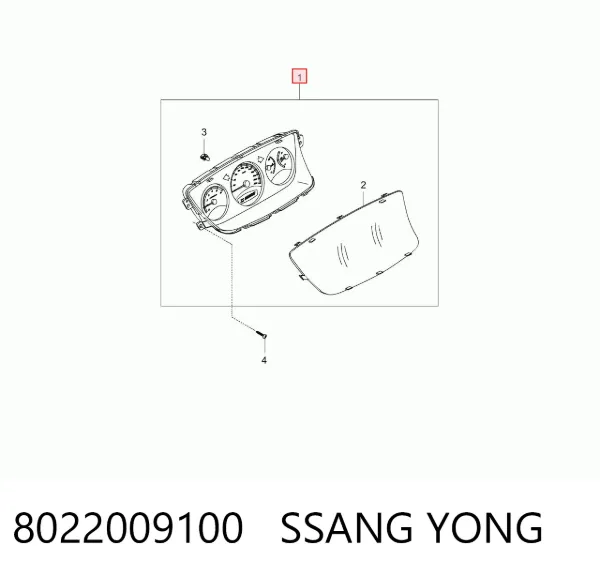 Панель приборов 8022009100 Ssang Yong