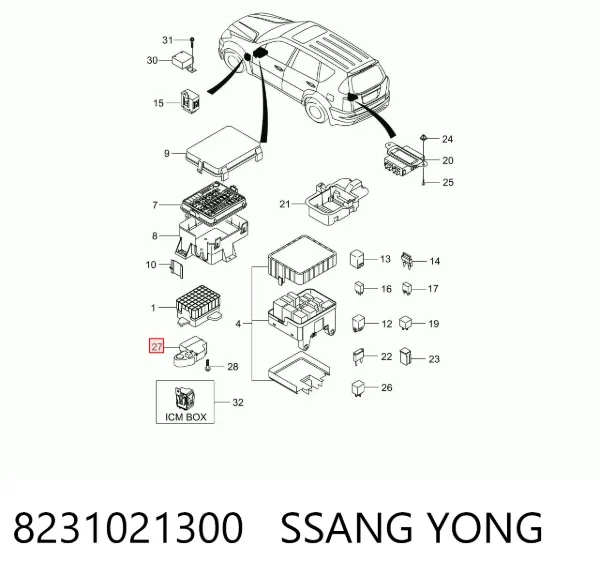  8231021300 Ssang Yong