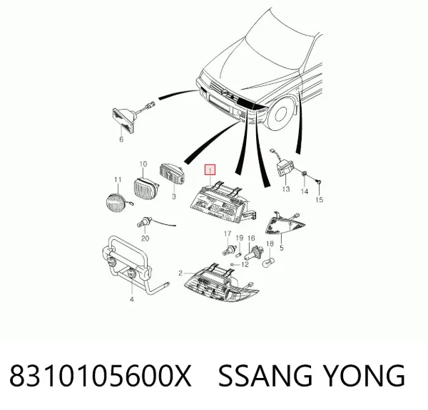  8310105600X Ssang Yong