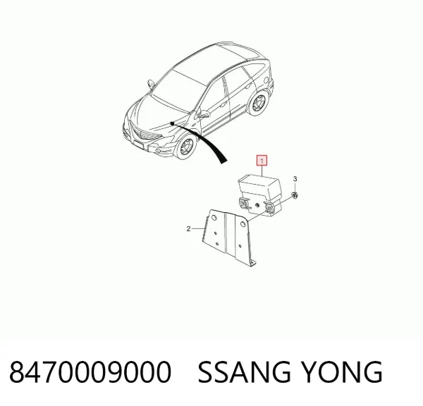 Реле свечей накала 8470009000 Ssang Yong