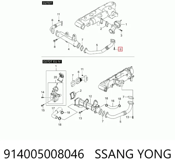  914005008046 Ssang Yong