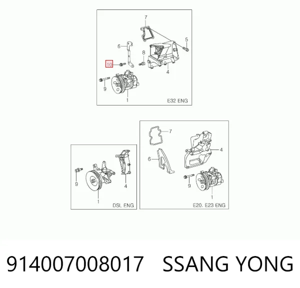  914007008017 Ssang Yong