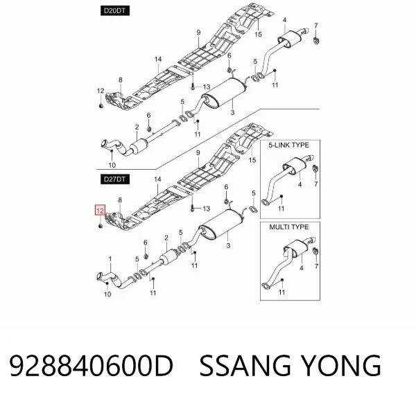  928840600D Ssang Yong