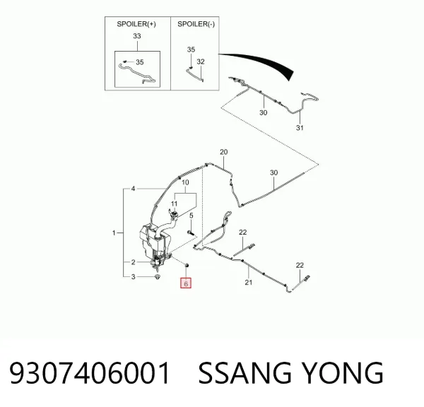  9307406001 Ssang Yong