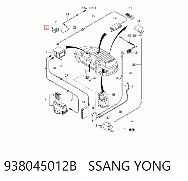  938045012B Ssang Yong