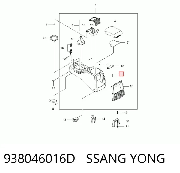  938046016D Ssang Yong