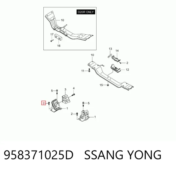  958371025D Ssang Yong