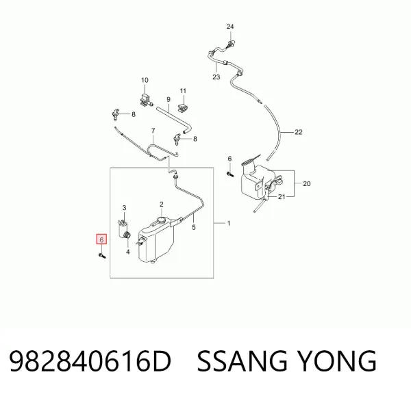  982840616D Ssang Yong
