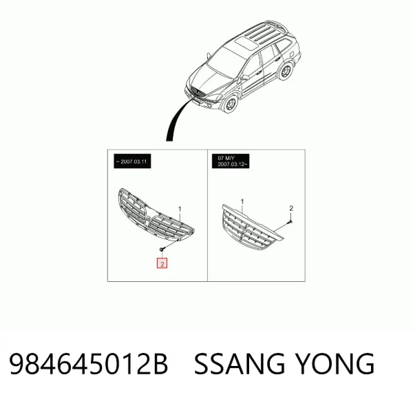  984645012B Ssang Yong