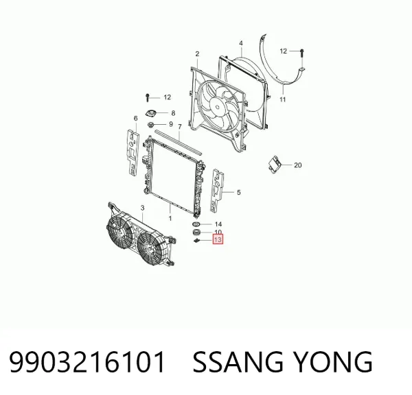  9903216101 Ssang Yong