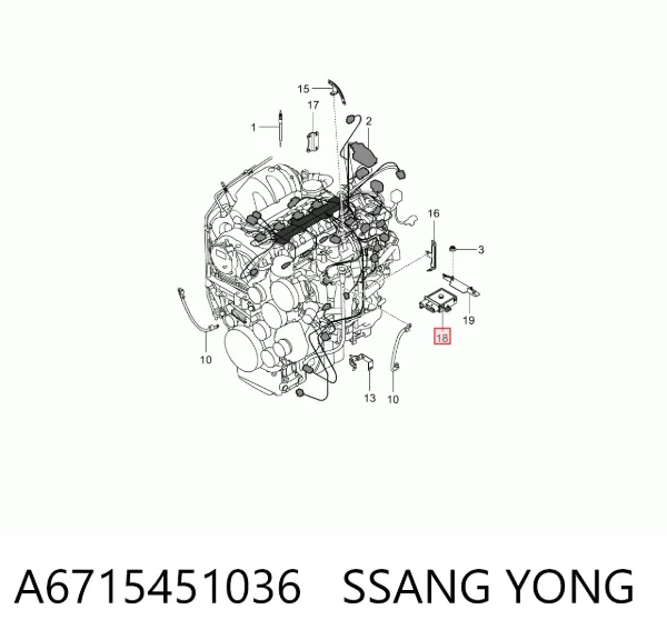  A6715451036 Ssang Yong