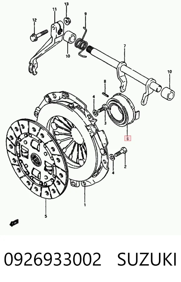 Выжимной подшипник 0926933002 Suzuki