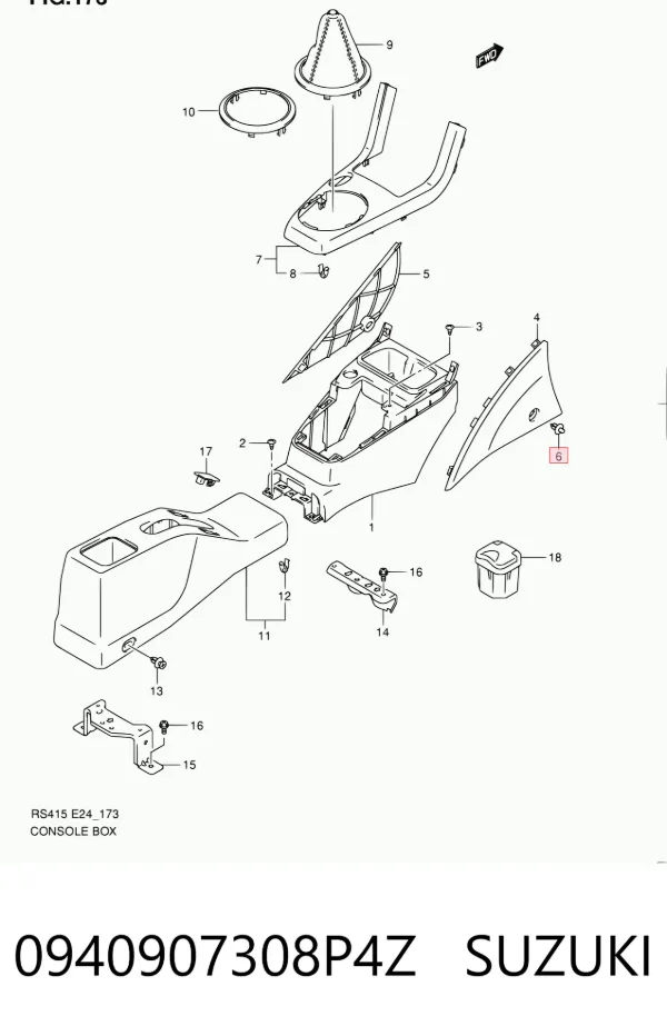  0940907308P4Z Suzuki