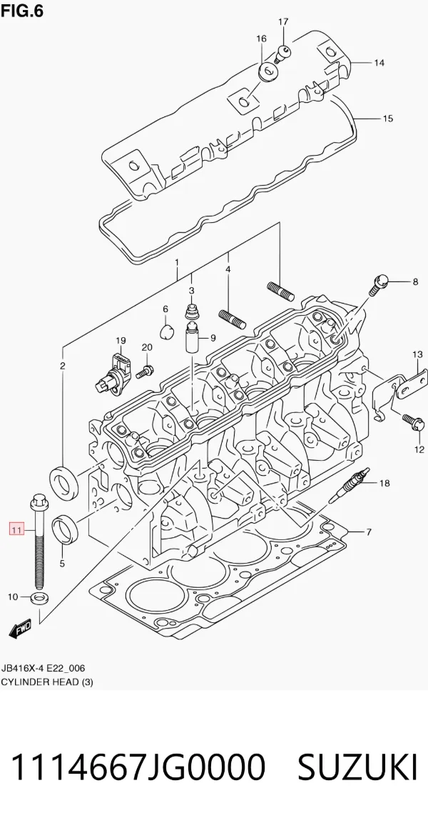  1114667JG0000 Suzuki