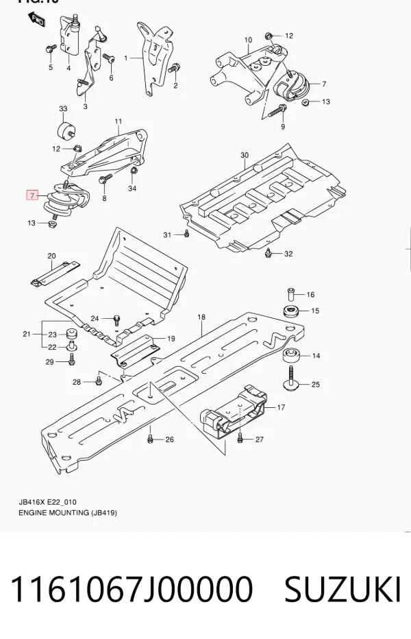  1161067J00000 Suzuki