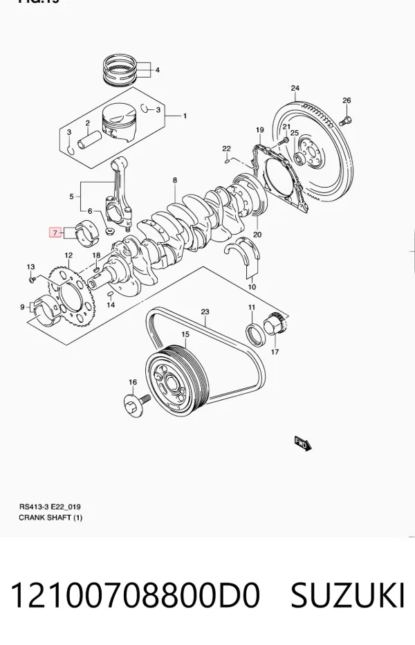  12100708800D0 Suzuki
