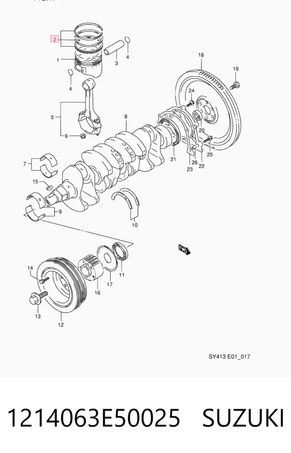  1214063E50025 Suzuki